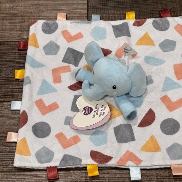 Parent's Choice Security Blanket Blue Elephant Buddy Lovey Plush NWT 12x12in New - Picture 3 of 9